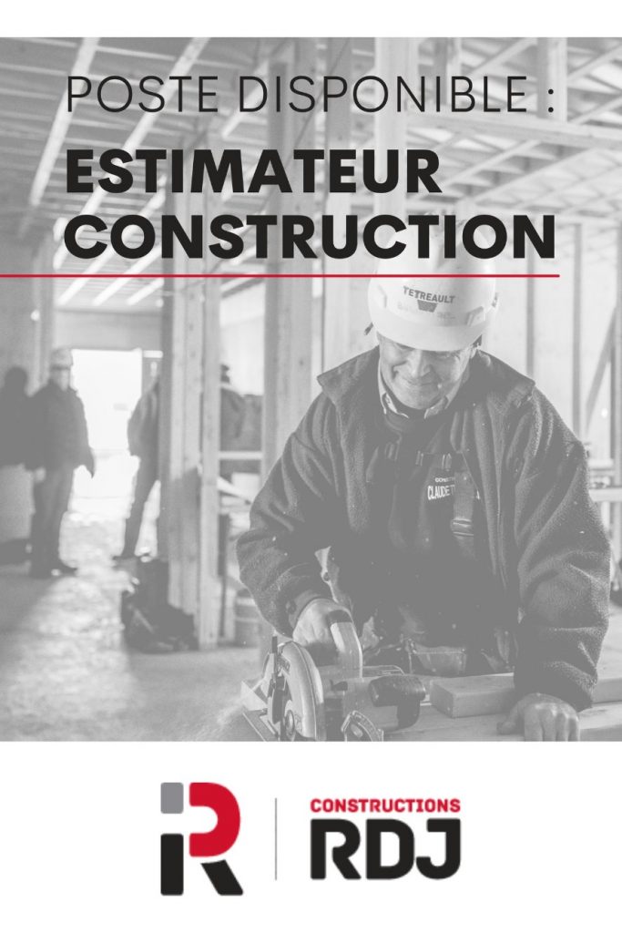 Construction RDJ - Recherche Estimateur Construction